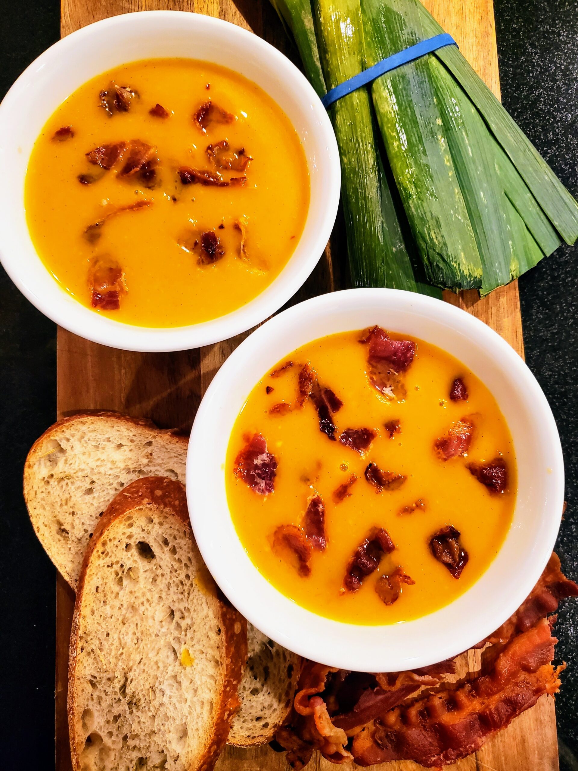 Butternut Squash and Leek Soup