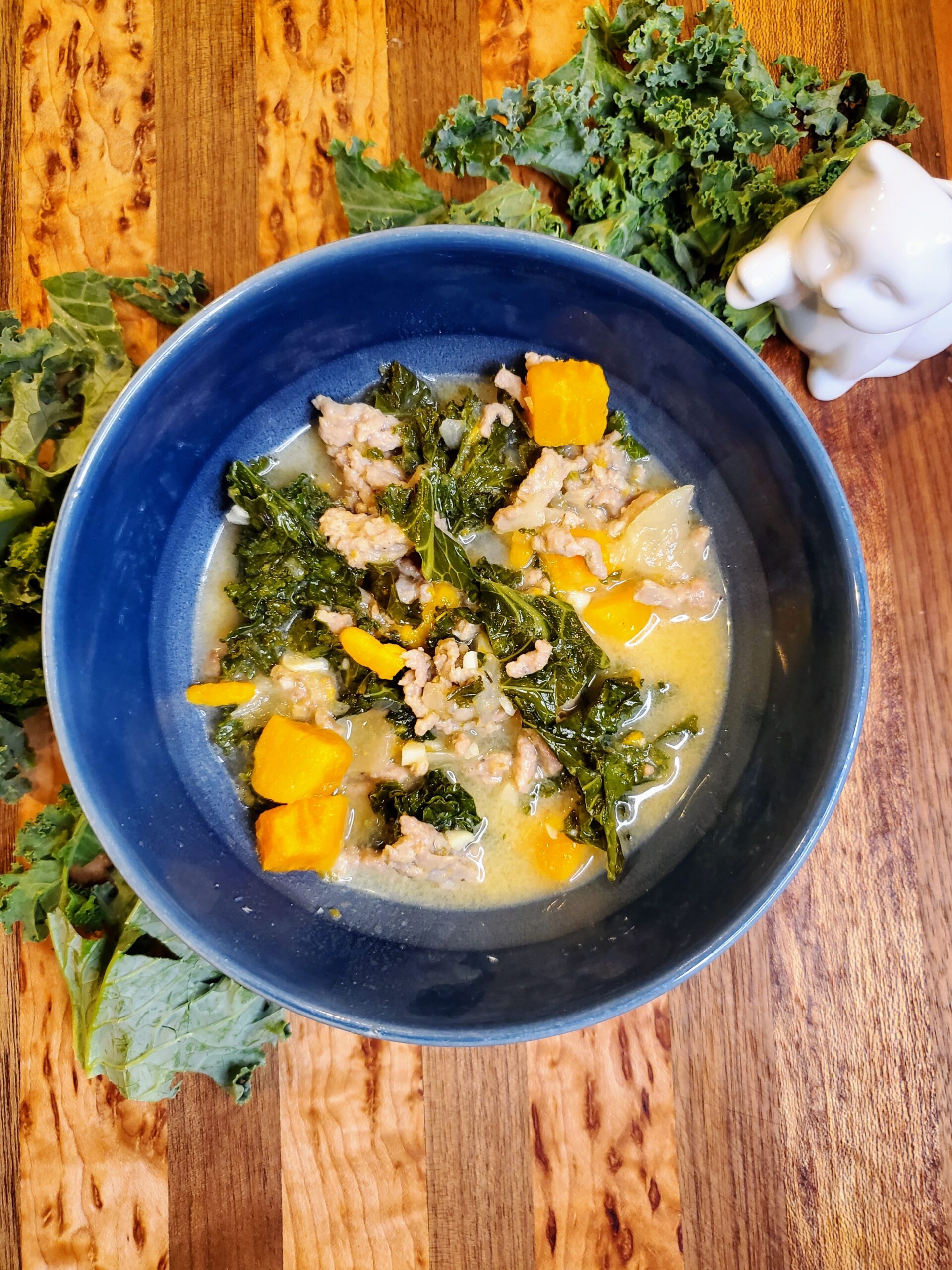 Sweet Potato Soup With Kale And Sausage Dinners Late