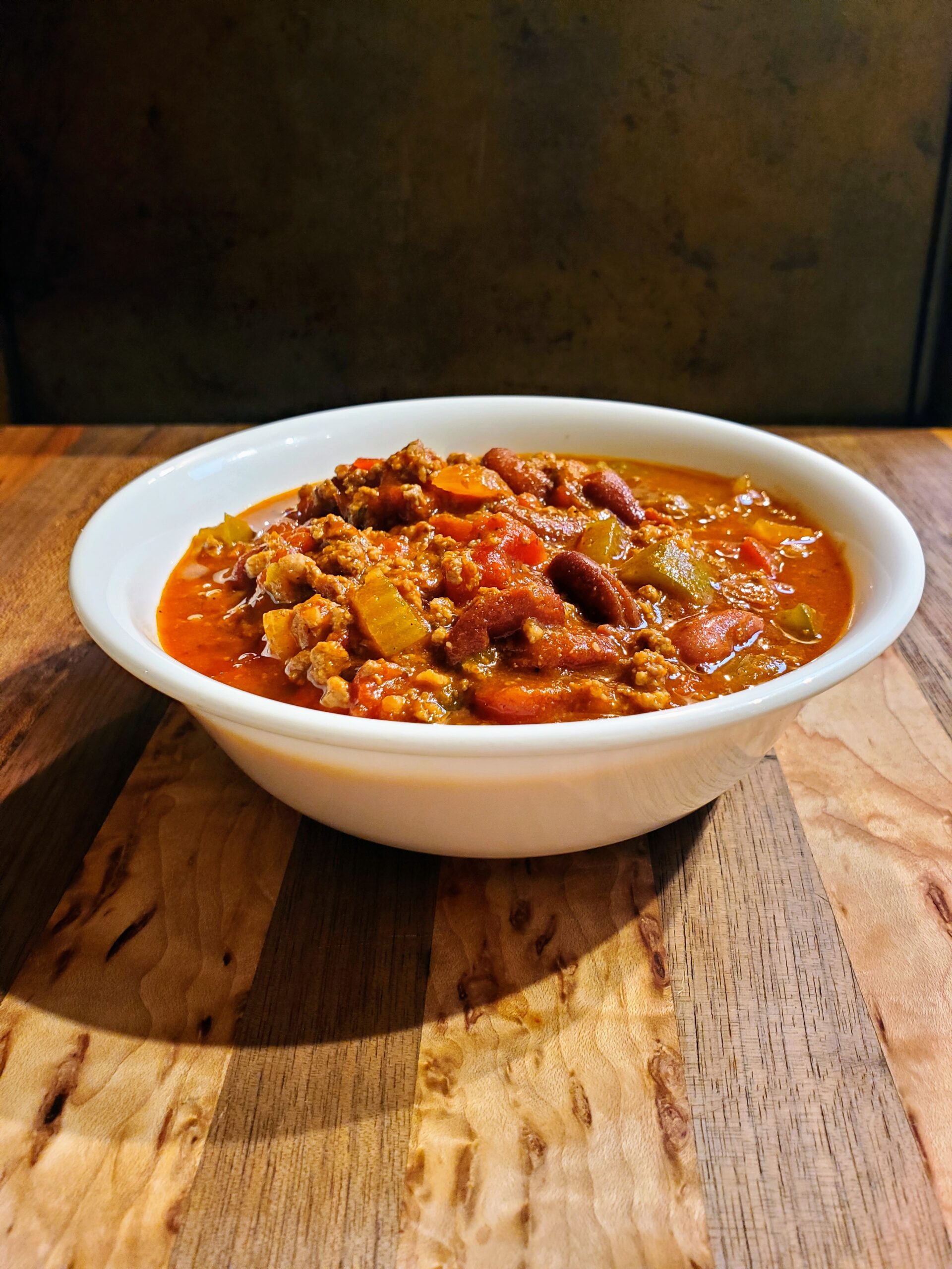 Chili in a bowl